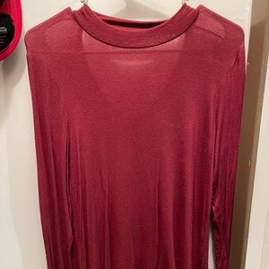 High Collar Long Sleeve Shirt